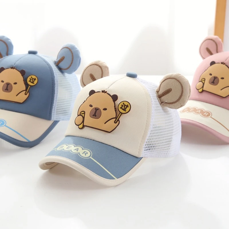 

Miniso baby hat spring and summer thin baby boy handsome baseball cap out sun protection hat baby sun hat