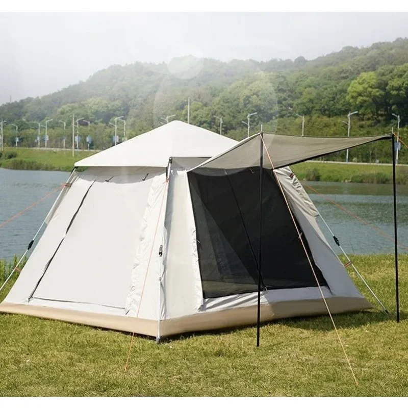 

Automatic Quick Open Tent with Canopy Portable Outdoor Rain/Sun Proof Tent for Family Travel Self-drive Camping 3-4/4-6 People