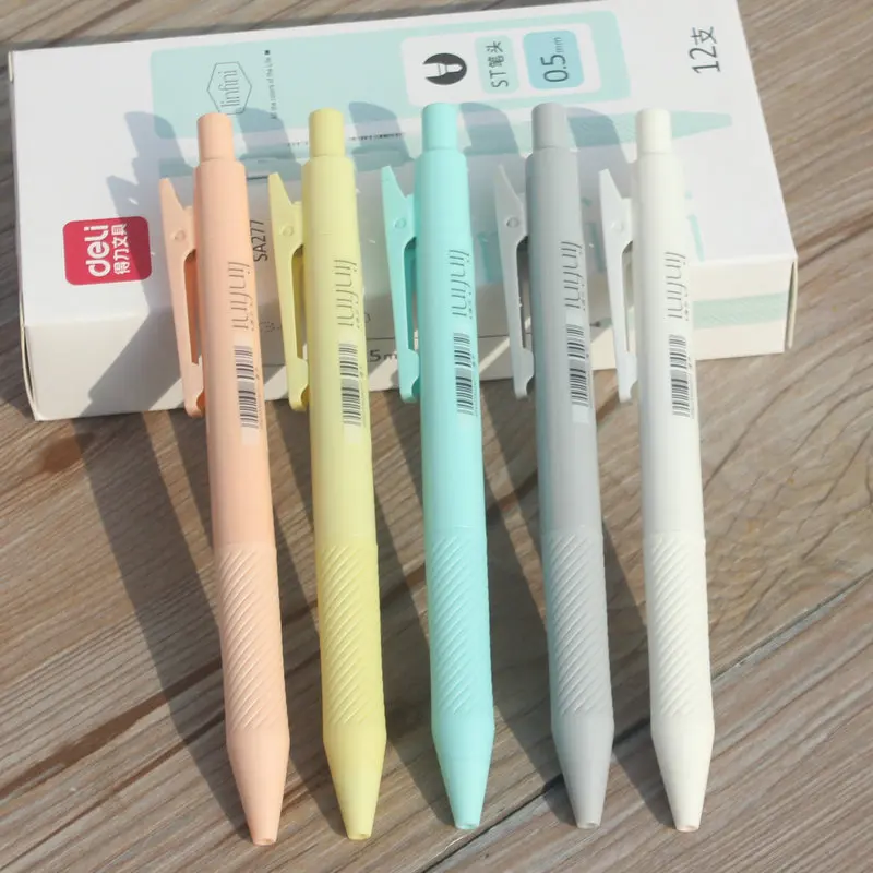 36pcs Cute Color Click Gel Pens for Writing Office Acessories School Supplies Wholesale Pen Set Stationery Supplies Quality Pen