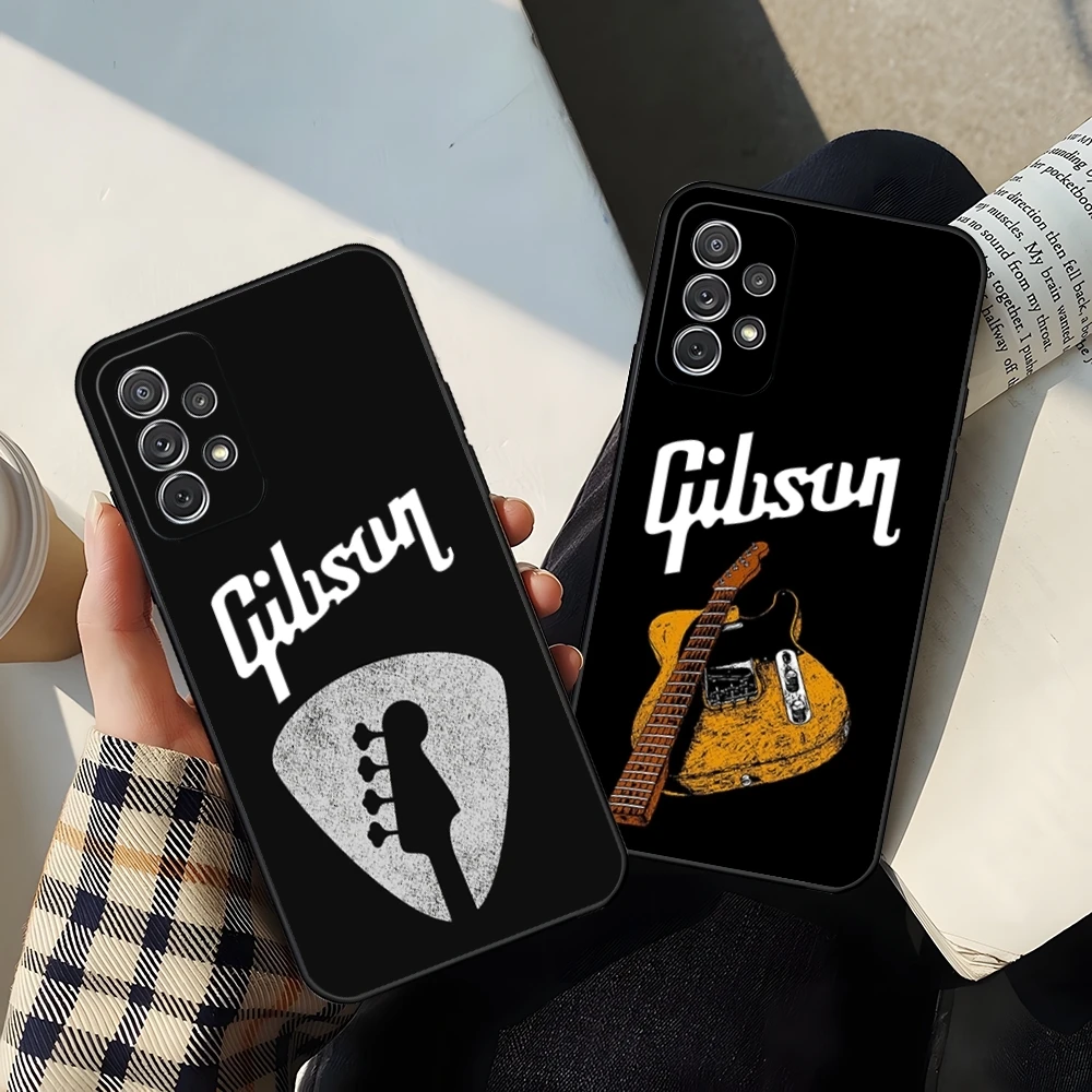 G-Gibson Music Phone Case for Samsung Galaxy S26 S25 S24 S23 S22 S21 S20 Edge FE Pro Plus Ultra Cover