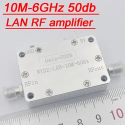 10MHZ-6GHz 50db Gain High Flatness Amplifier LAN RF POWER Amplifier Drive Signal Receiver Drone Image Transmission Hackrf One