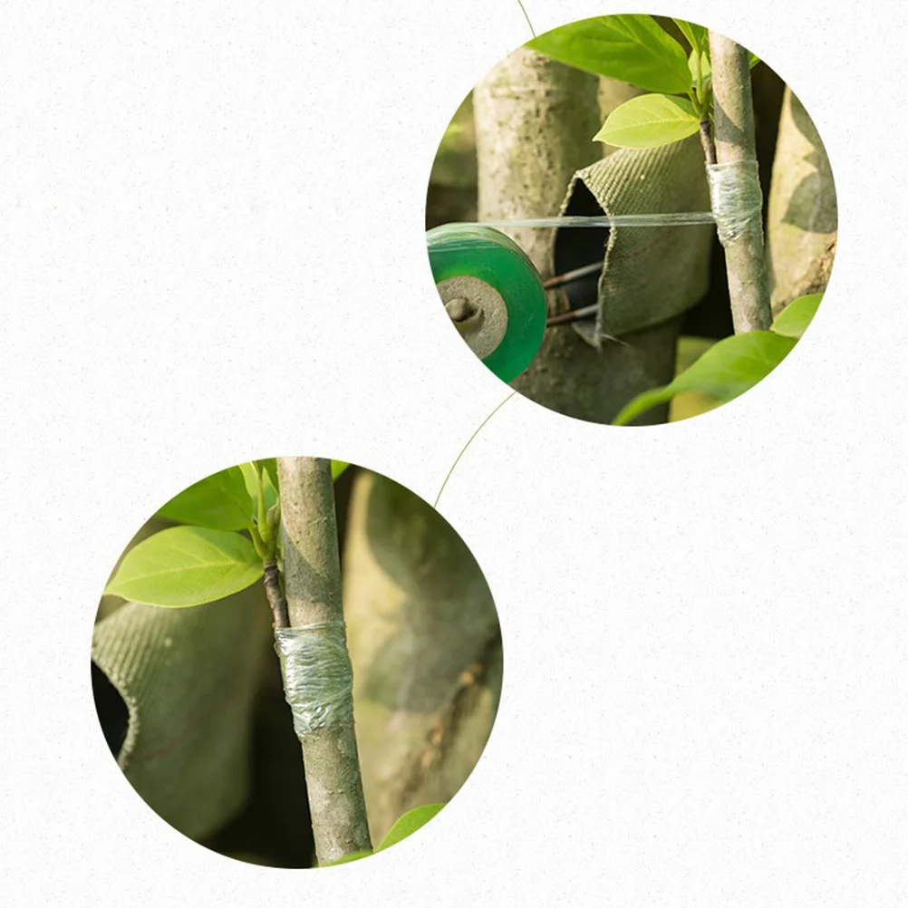 

Self-Adhesive Grafting Film Pe Stretchable Tape For Tree Bud Nursery Use Biodegradable Moisture Barrier Green Garden Tool