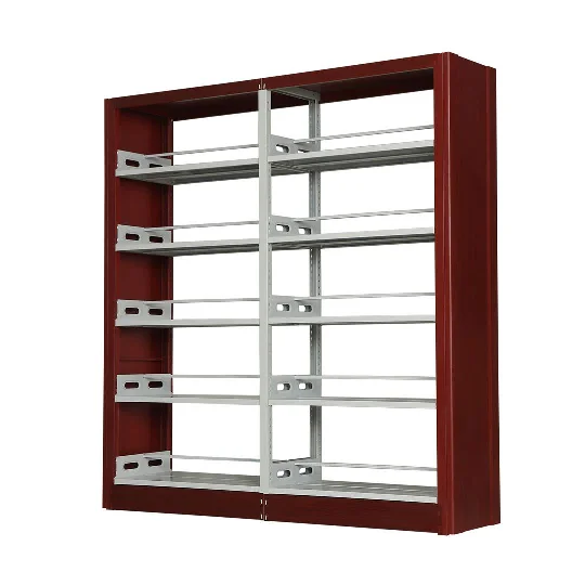 

Durable Multi-Function Bookshelf Wood and Steel Library Furniture with Metal Bookcase and Rack Filing Cabinets