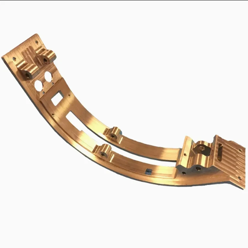 

Custom Brass Fixed Frame Panel Bracket 5 Axis CNC Machining Milling Service for Copper And Bronze Machined Parts