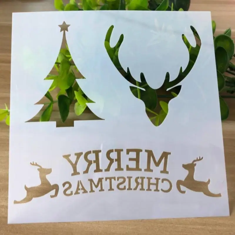 Y08D Giáng Sinh Bánh Cưới stencil Trang Trí Mẫu Quà Tặng Làm Bánh Quà Tặng Người Yêu