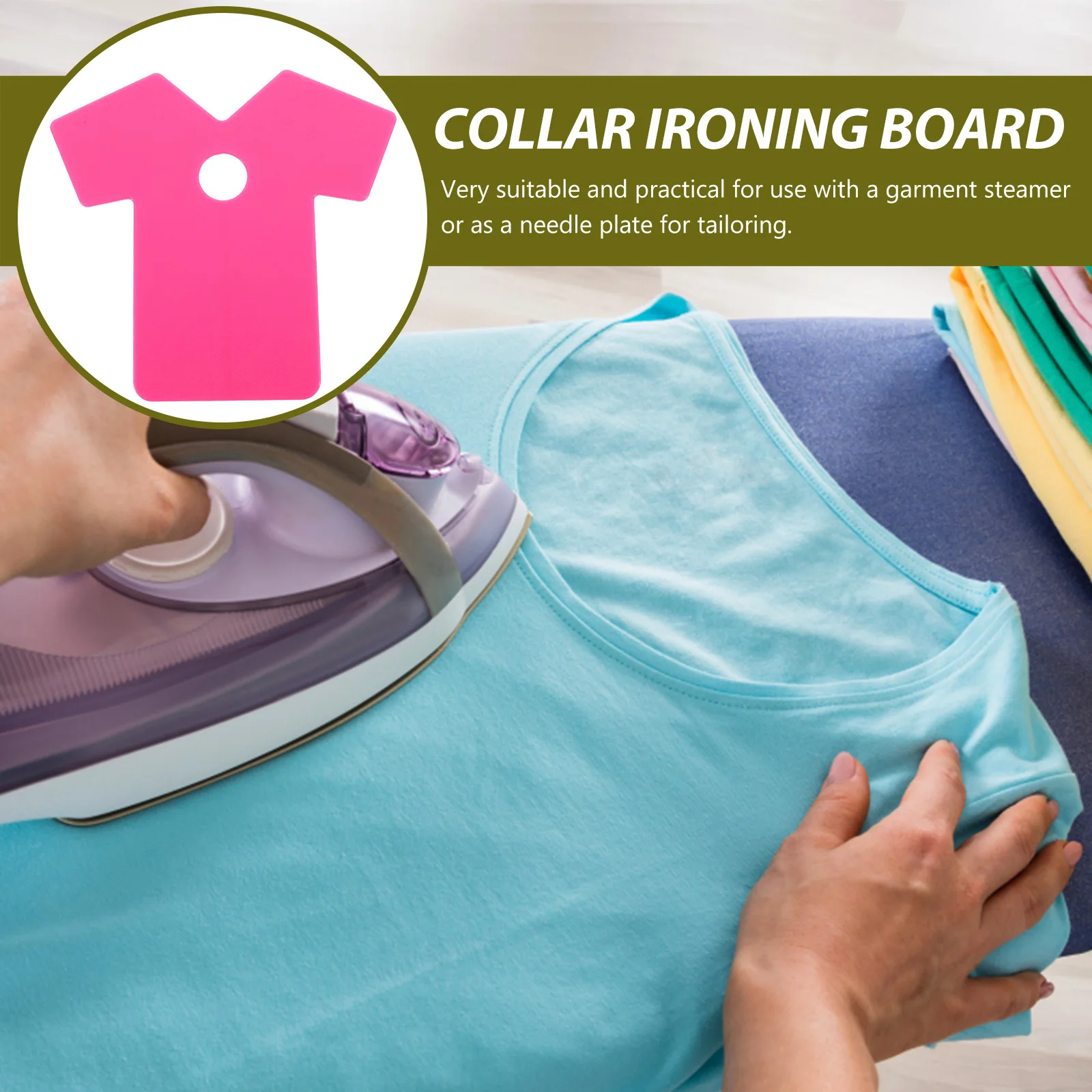 

Plastic Ironing Board Compact Tabletop Design Shirt Shape Sleeve Collar Cuff Ironing Board Compatible Garment Steamer Home Use