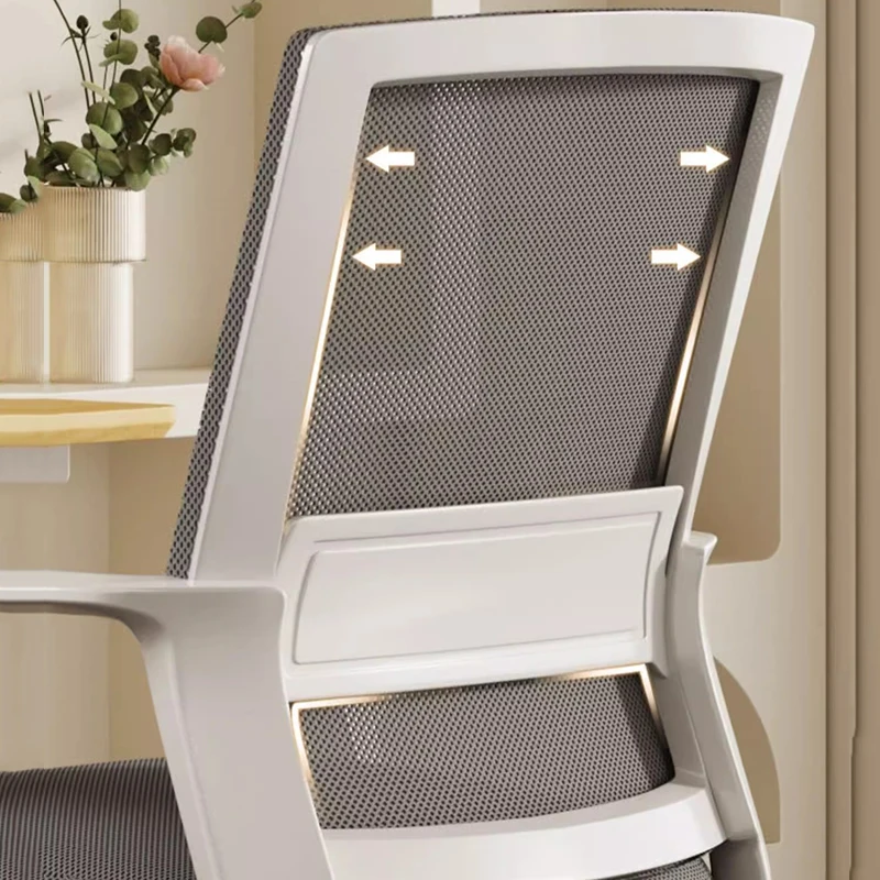 Ergonomic Office Chair for Long Time Study Comfortable Computer Desk Chair Lumbar Support Backrest for Home Student Dormitory