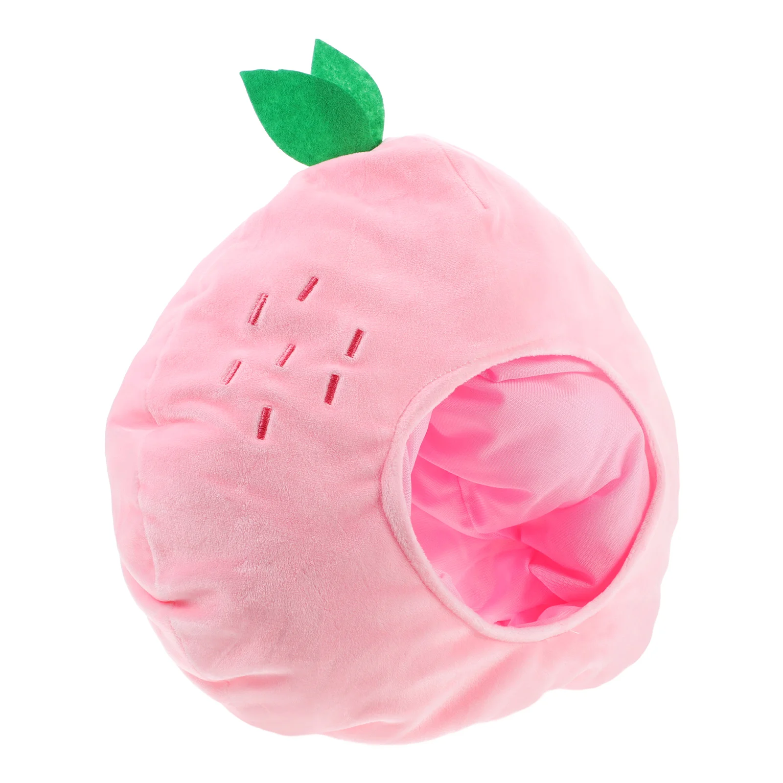 

Peach Headgear Party Hat Novelty Costume Funny Soft Material Masquerade Carnival Party Costume Hat Prop