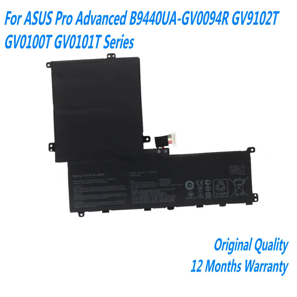 

New 15.4V 48Wh C41N1619 Laptop Battery For Asus Pro B9440 B9440UA B9440FA B9440UA-XS74 B9440UA-XS51 B9440UA7200 B9440UA7500