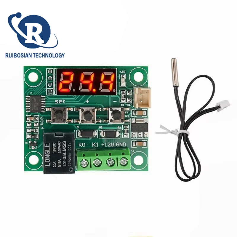 10 шт. W1209 DC 12 В красный/синий термостат для нагрева и крутой температуры, переключатель контроля температуры, регулятор температуры 10 шт. W1209 DC 12 В красный/синий термостат для нагрева и крутой температуры, переключатель контроля температуры, регулятор температуры