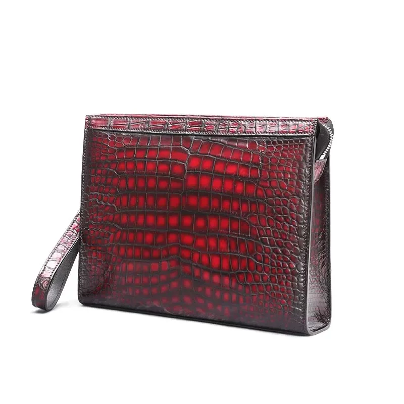 

ouluoer new crocodile Men clutch bags business leisure male Hand bag fashion Genuine leather men handbags