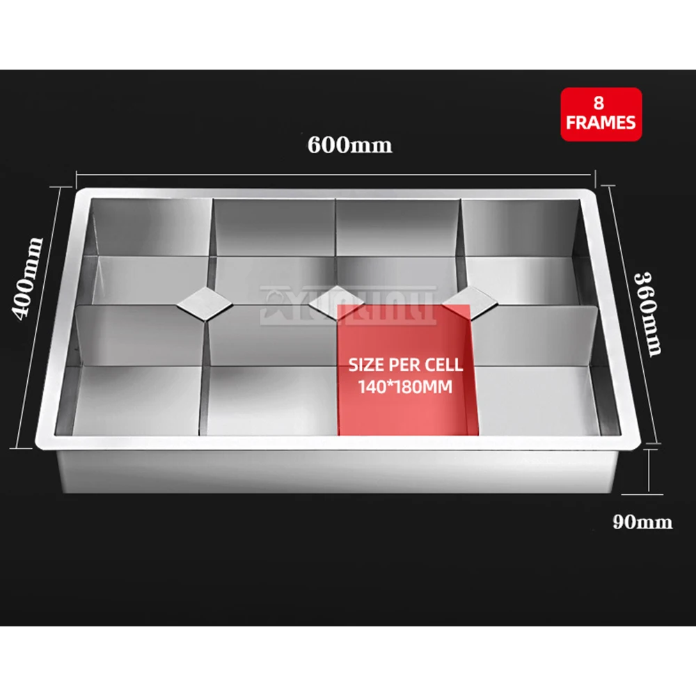 4000 W würziger Hot Pot Titan-Kristallplatte Hochleistungs-Induktionsherd 470 x 300 mm gegrillter Fischofen