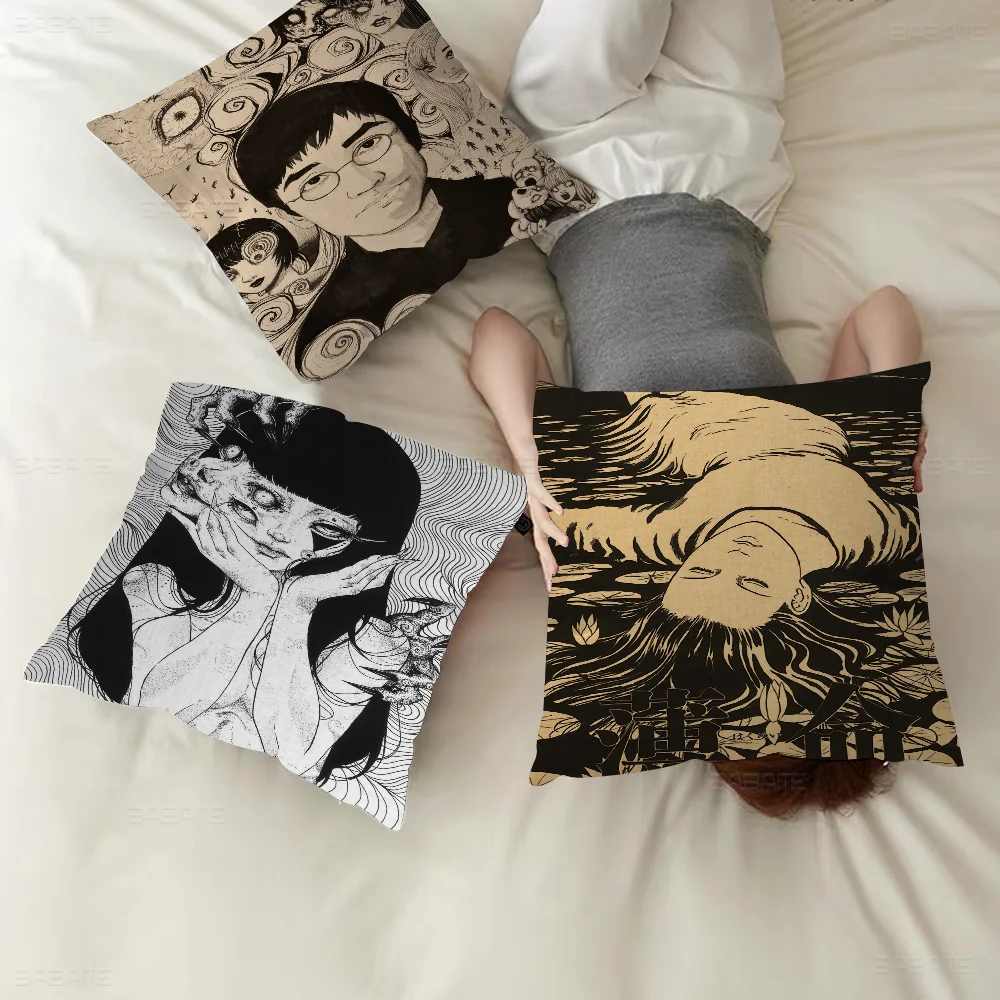 Horror Anime J-Junji Ito Pillowcases Home Bedding Decorative Pillow Cover Wedding Super Soft Pillow Case