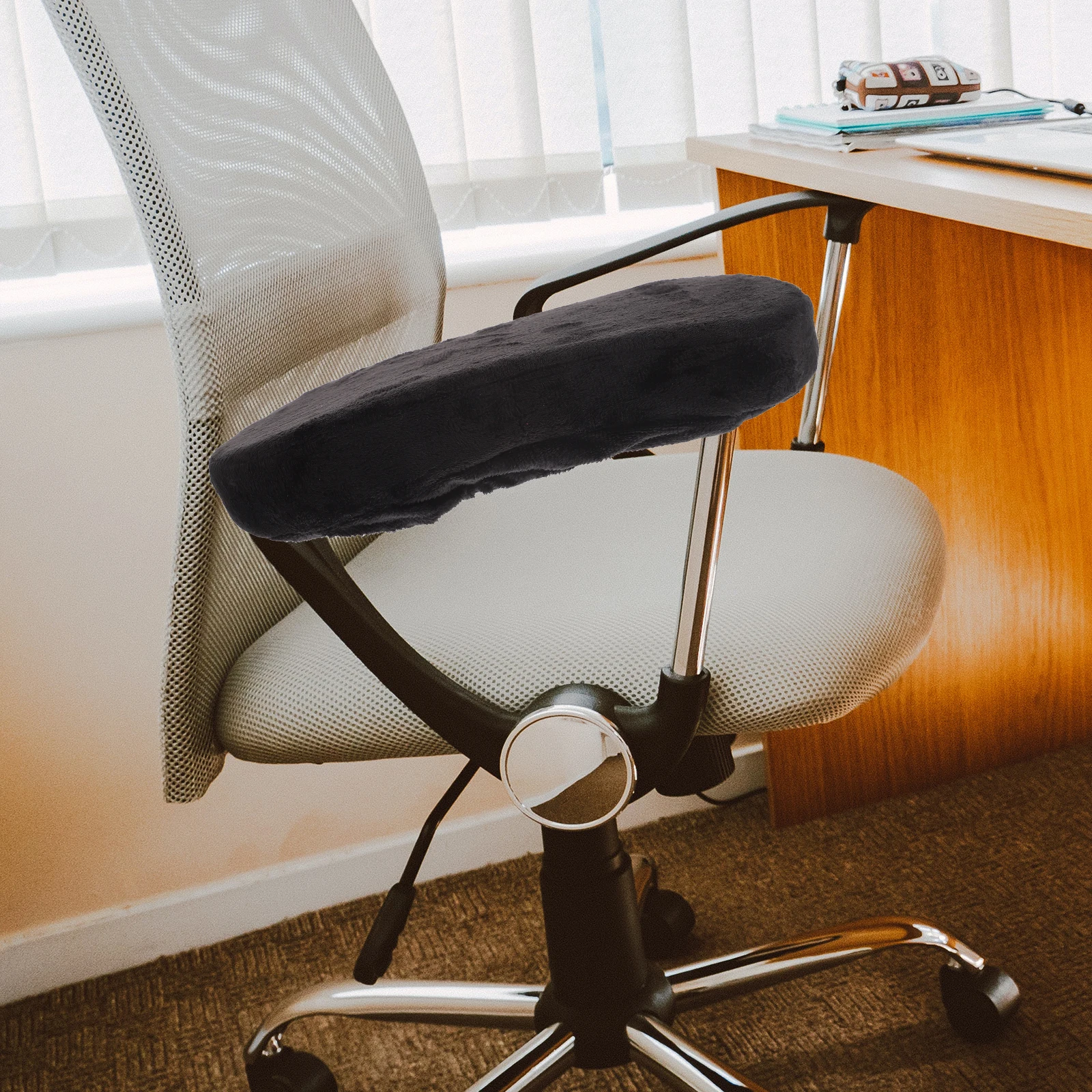 

1pcs Curve Design Office Chair Arm Pad Cotton Fits Most Chairs Armrest Covers Cushion Desk Pads Arm Rest For Computer