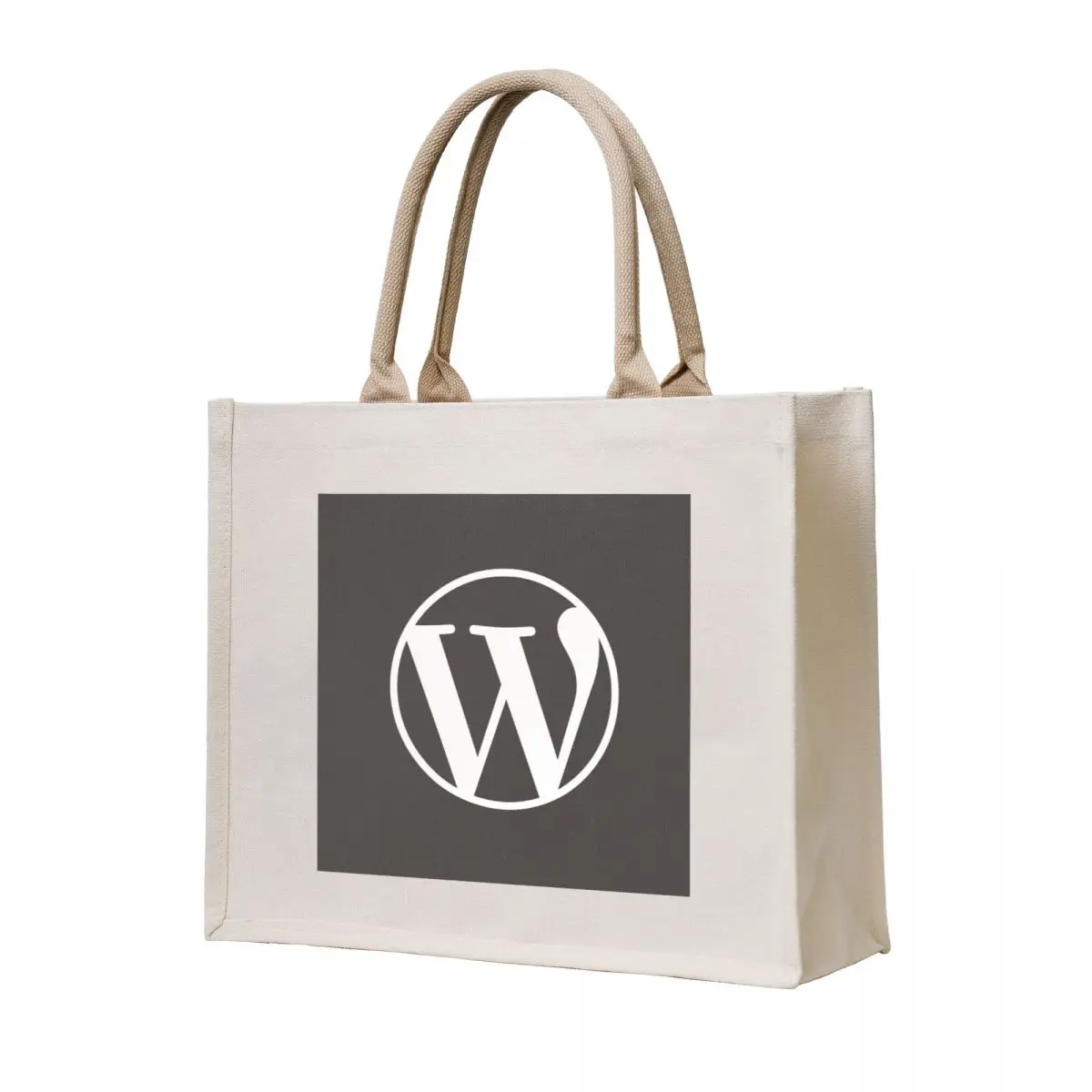 

WordPress Grey Logo Sticker Tote Bag tote bag woman Lady bags great bag