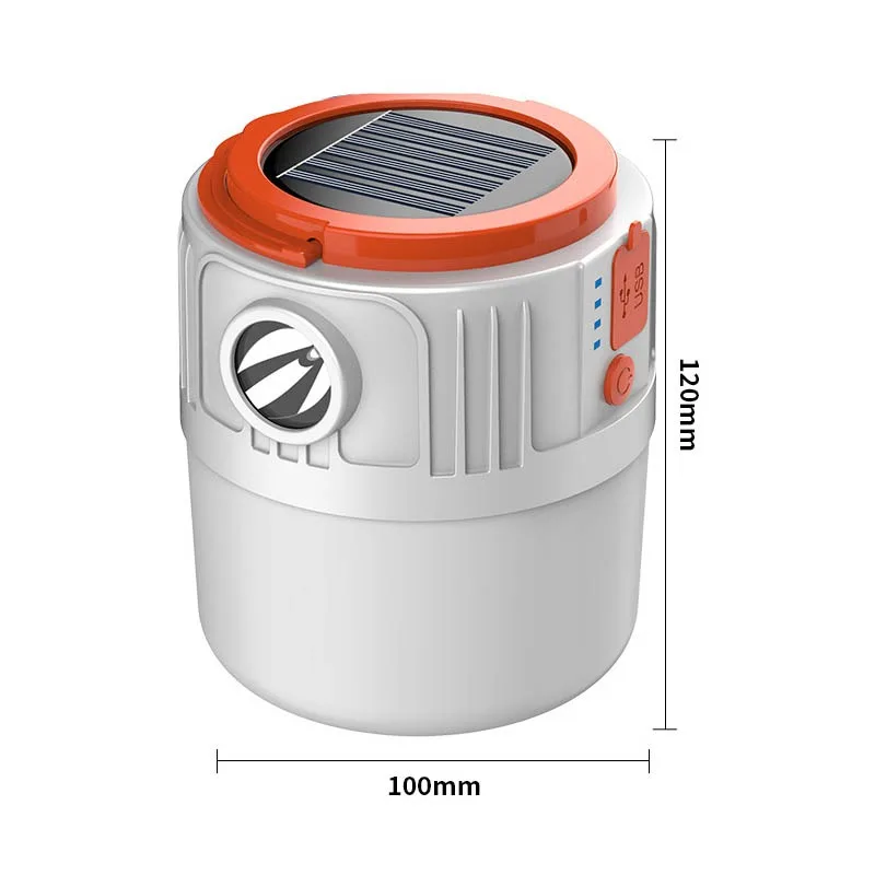 42 LED Light Solar Camping Lanterns Outdoor Portable USB Charging IP45 waterproof Rechargeable Emergency Lamp Bank Solar Hanging