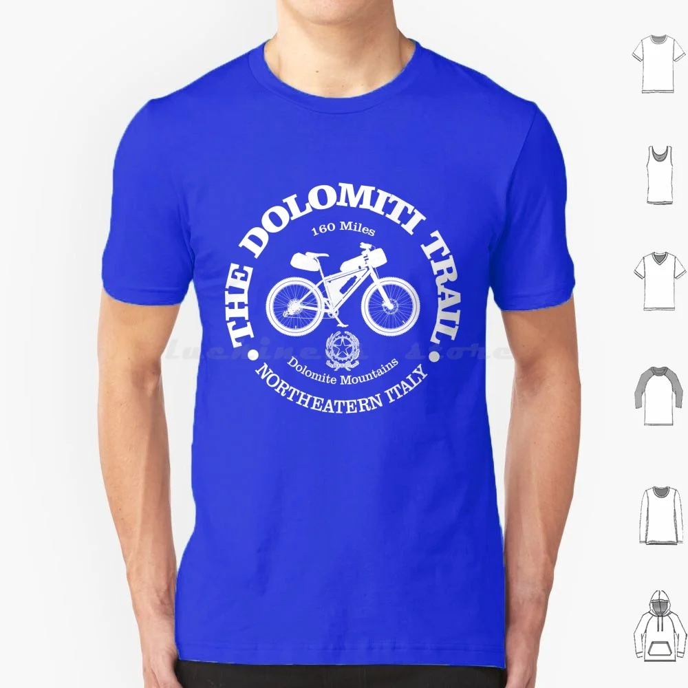 Dolomiti Trail ( Cycling ) T Shirt Cotton Men Women Diy Print Dolomiti Trail The Dolomites Dolomite Mountains Cycling Mountain