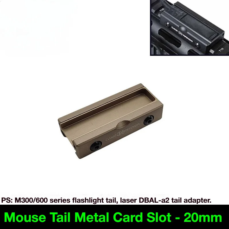 ฐานยึดไฟฉายแบบโลหะ รุ่น Element Metal Nylon Rat Tail Slot SF Flashlight MLOK 2.5 3.5 Rat Tail Slot Switch LCS