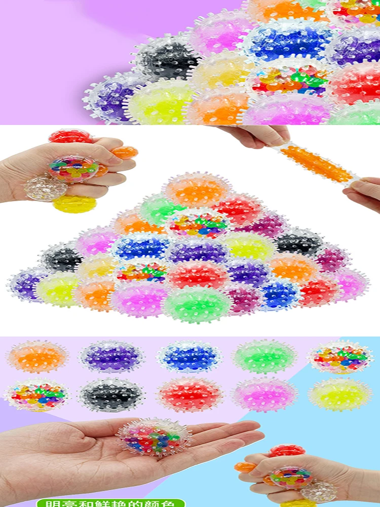 10/20/30/50 Stück SPR Weiche Gummi-Wasserperlen-Bälle, 3,5 cm Quetschbälle für Erwachsene, Traubenball-Spielzeug, Partyzubehör – Detail 7