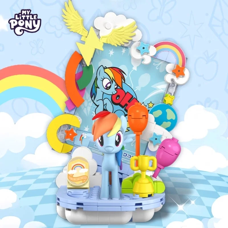 My Little Pony Shining Debut Series Pinkie Pie Apple Jack Rainbow Dash Twilight Sparkle Rarity Assembling Block Model Ornament view 6