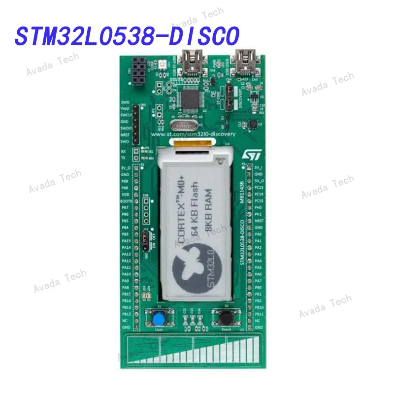 

Avada Tech STM32L0538-DISCO ARM Discovery kit with STM32L053C8 MCU