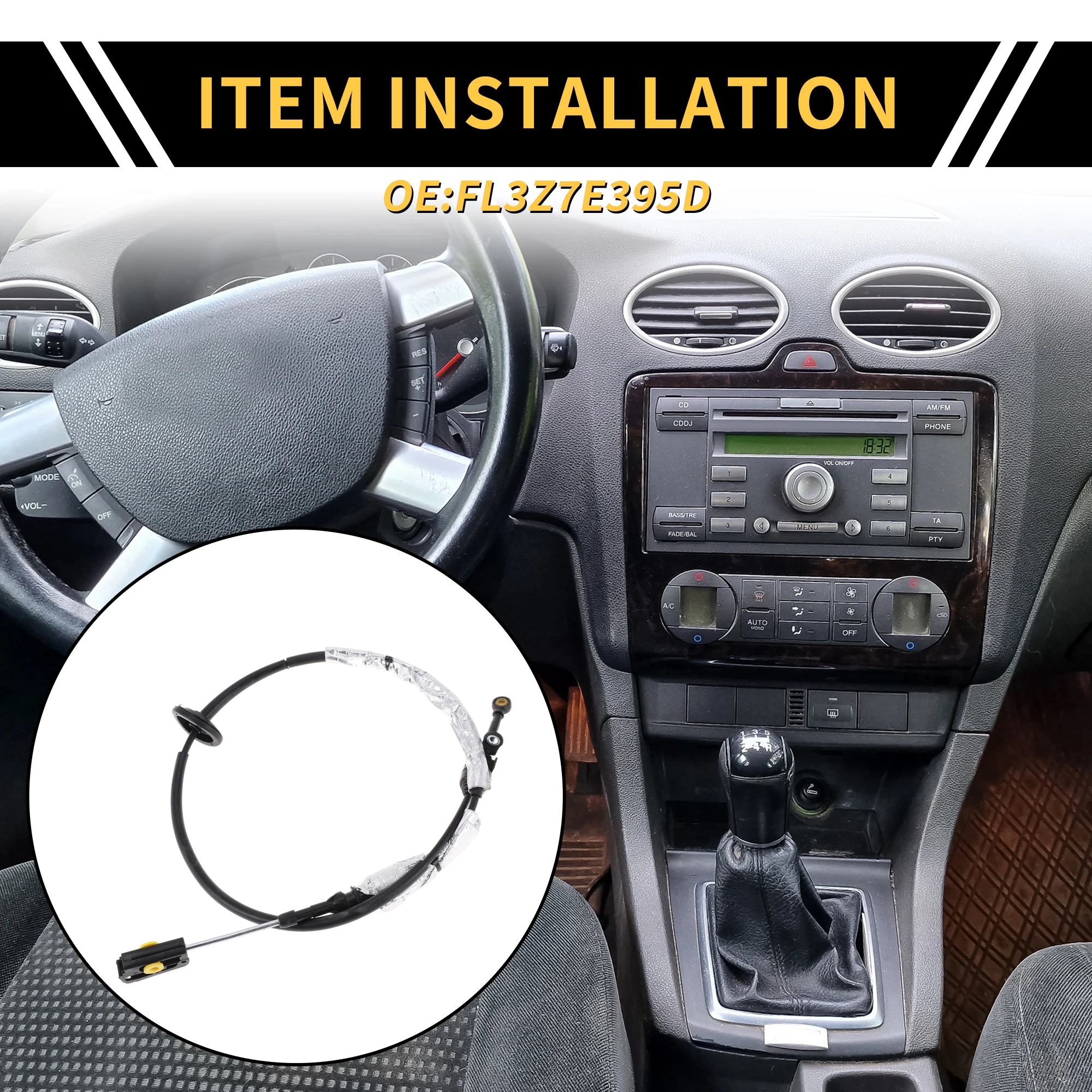 

UXCELL No.FL3Z7E395D Трос переключения передач автоматической коробки передач для Ford F-150 2015-2019