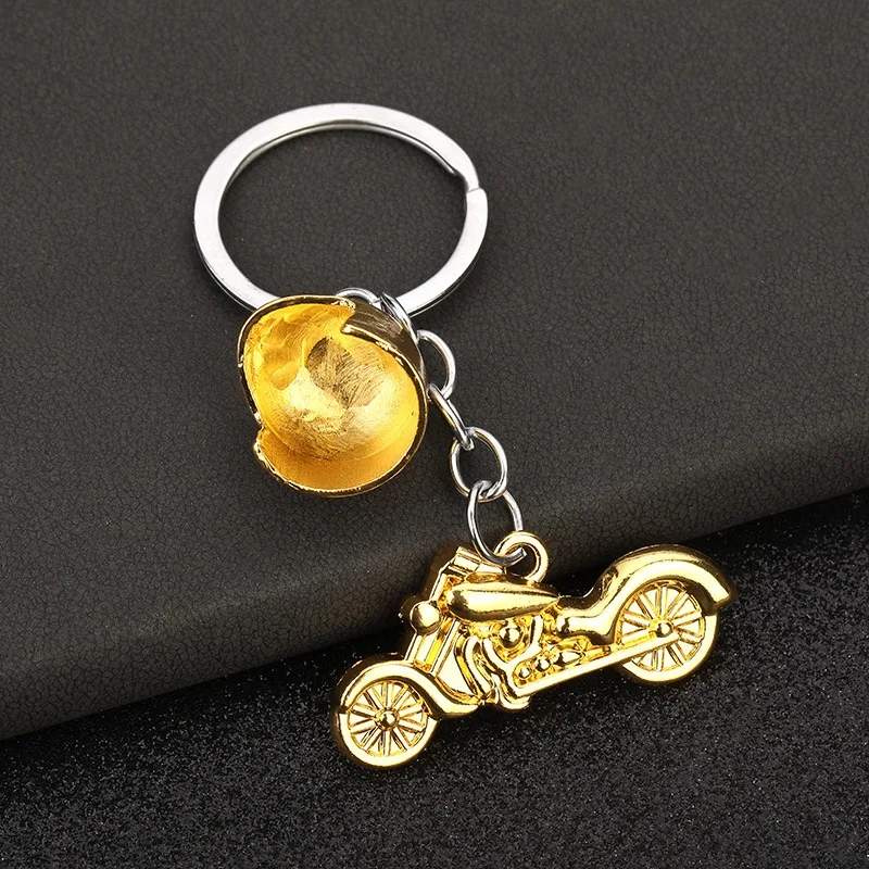 

Stylish Motorcycle Model Keychain Accessories Men Helmet Outdoor Sports Cycling Hang Decoration Cool Locomotive Boyfriend Gift