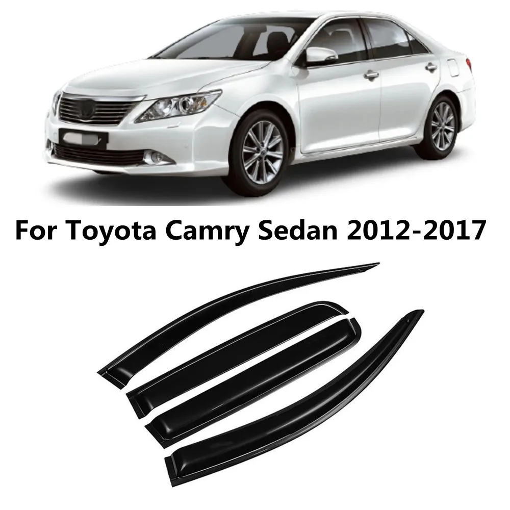 For Toyota Camry 2012-2017 Sedan Cars Accessories Window Visors Rain Sun Guard Vent Wind Deflector Weathershield Moulding Trim