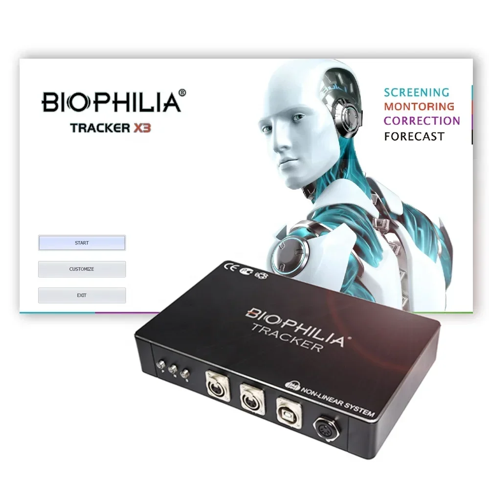 Multi Languages Biophilia Tracker X4 Max Aura and Chakra Machine for Free Download Good Price, Easy To Operate