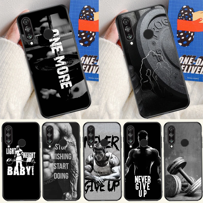 Binaraga Gym Kebugaran untuk Huawei Nova 9 10 SE 12i 12S 11i 5T Y91 Y90 Y60 Y70 Y72 Y61 P60 Pro P20 P30 P40 Lite Case