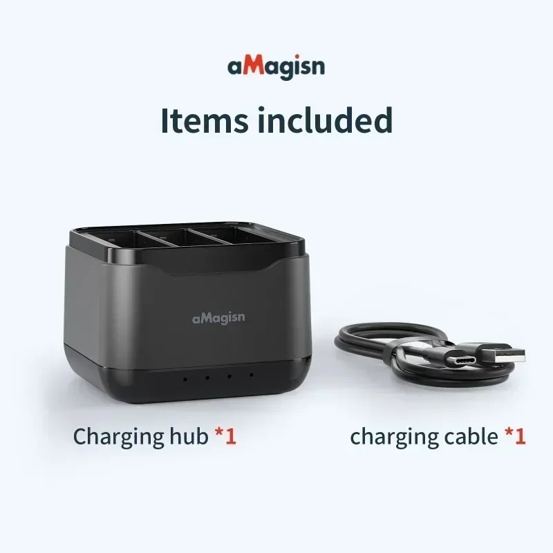 Airies de charge de batterie intelligent, boîtier de charge rapide pour Insta360 Zan/ Insta360 ZanPro, support de charge d'alimentation, accessoires pour appareil photo de sport