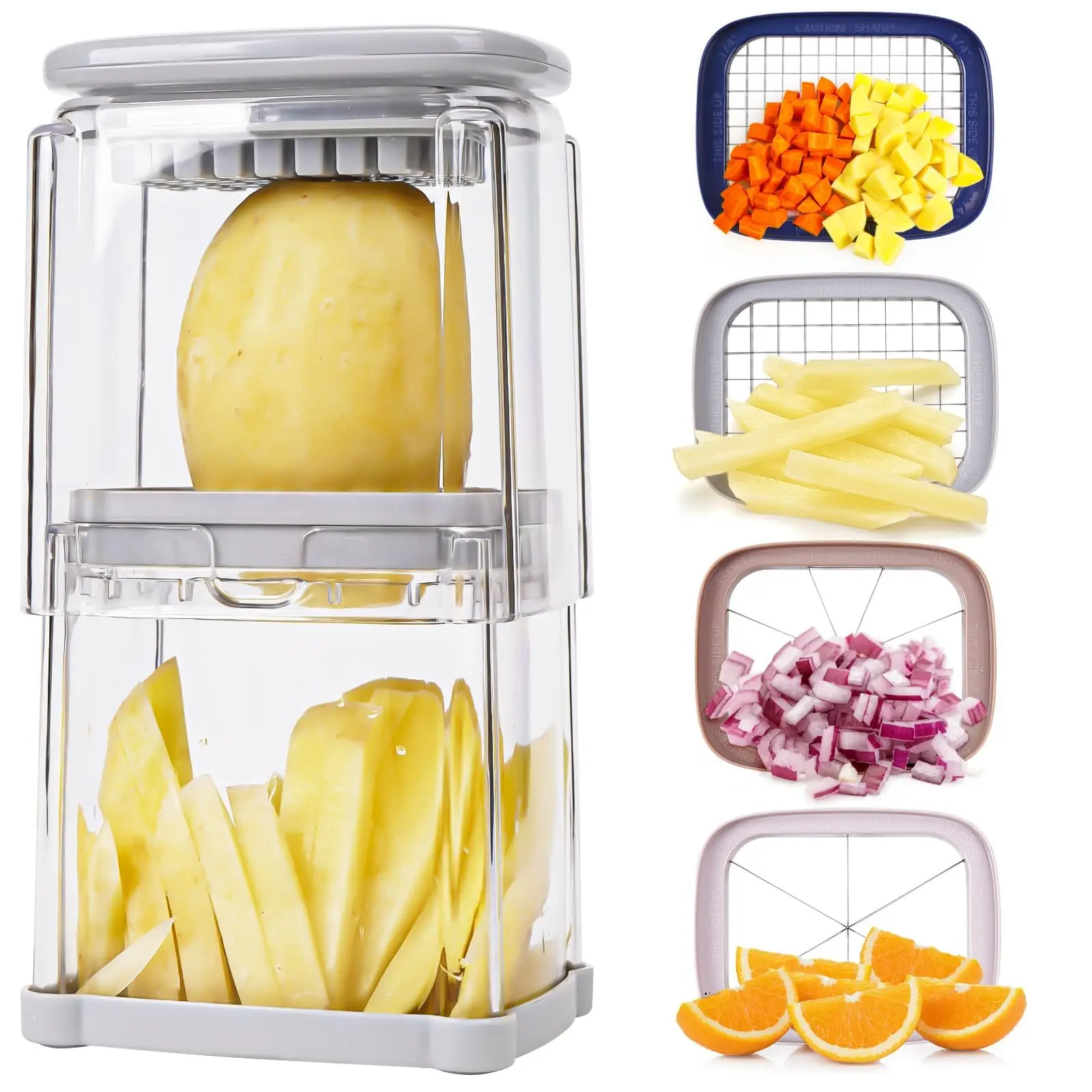 Practical French Fries Special Slicer Radish Cucumber Slicer Household Multifunctional Vegetable Slicer Tomato and Apple Slicer