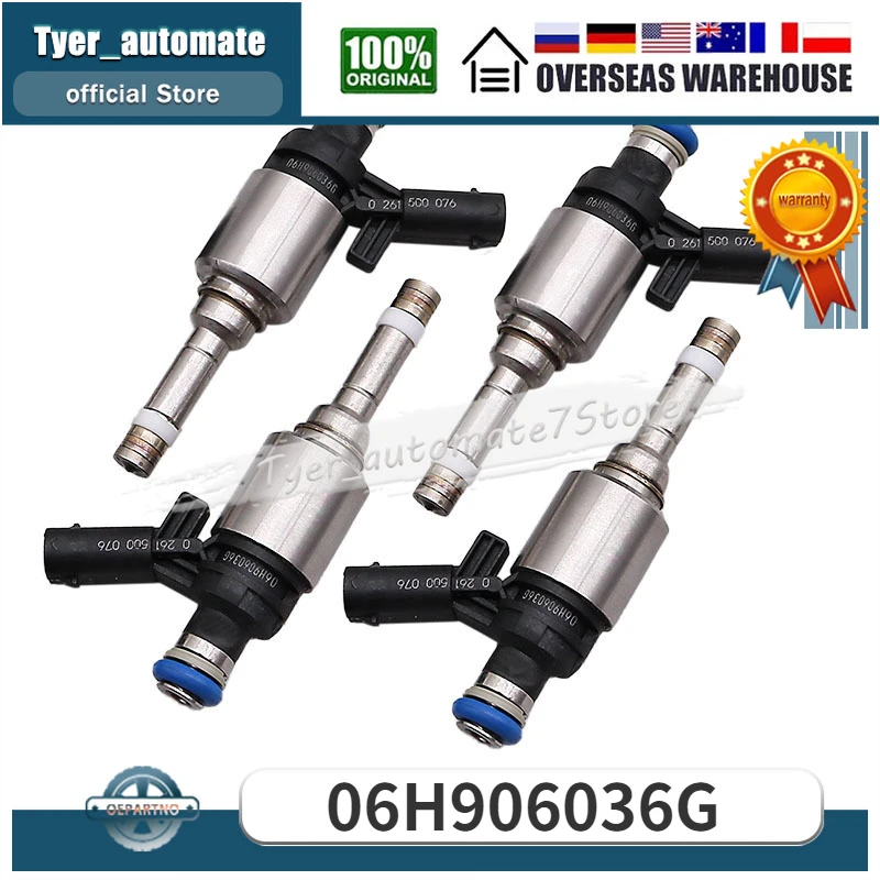 For Volkswagen Passat Jetta GTI Tiguan CC Audi TT A4 Quattro A4 A3 Quattro A3 A5 Quattro A5 Q5 A6 Q3 Fuel Injector 06H906036G