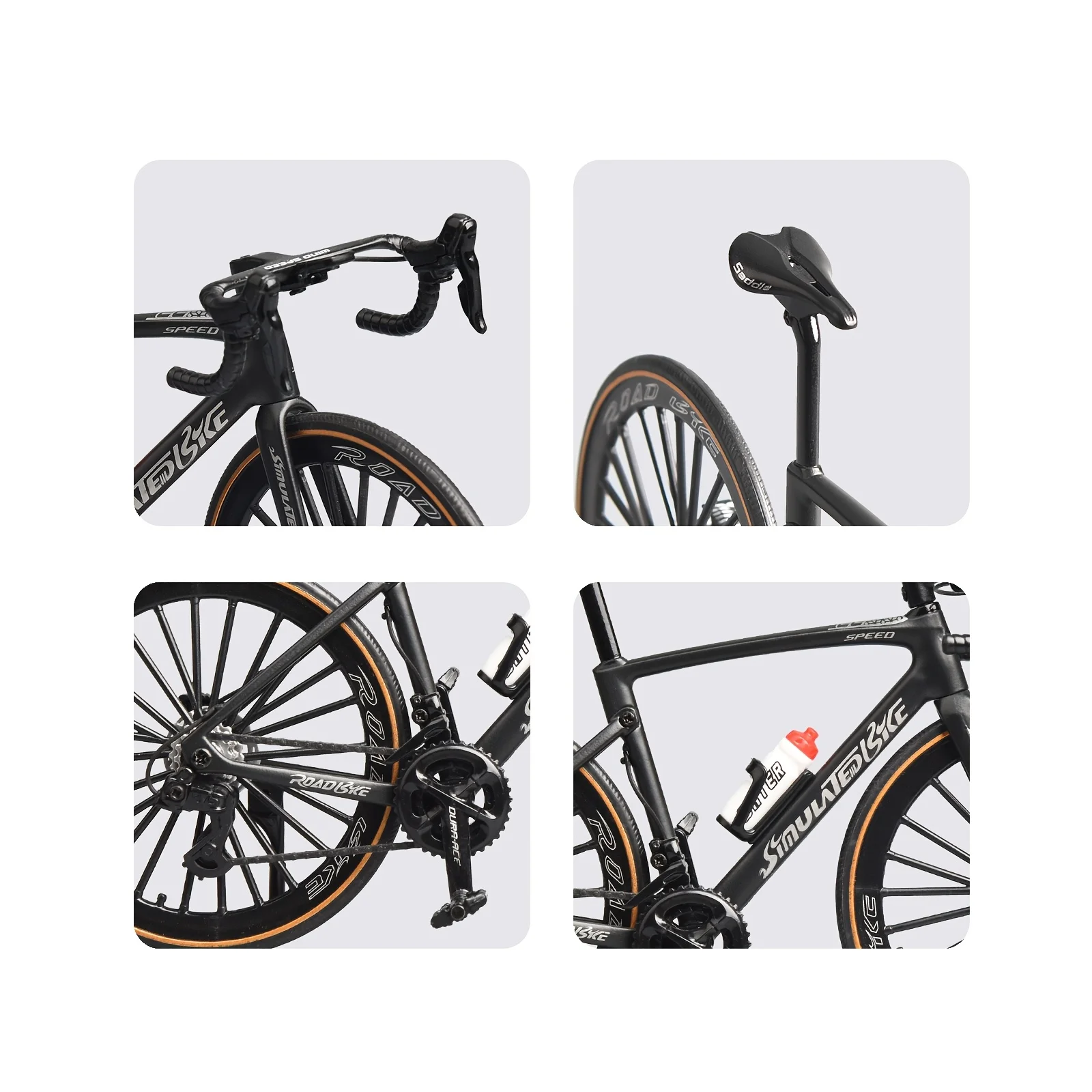 Modèle de vélo en alliage-jouets pour enfants adultes de vélo de route et de montagne, excellent cadeau de Pâques pour les amateurs de cyclisme, cadeau d'anniversaire Surprise