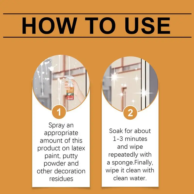 Paint Thinner Remover Spray Paint Cleaner Paint Stripper Professional Stain Remover Concrete Paint Remover With Sponge Latex