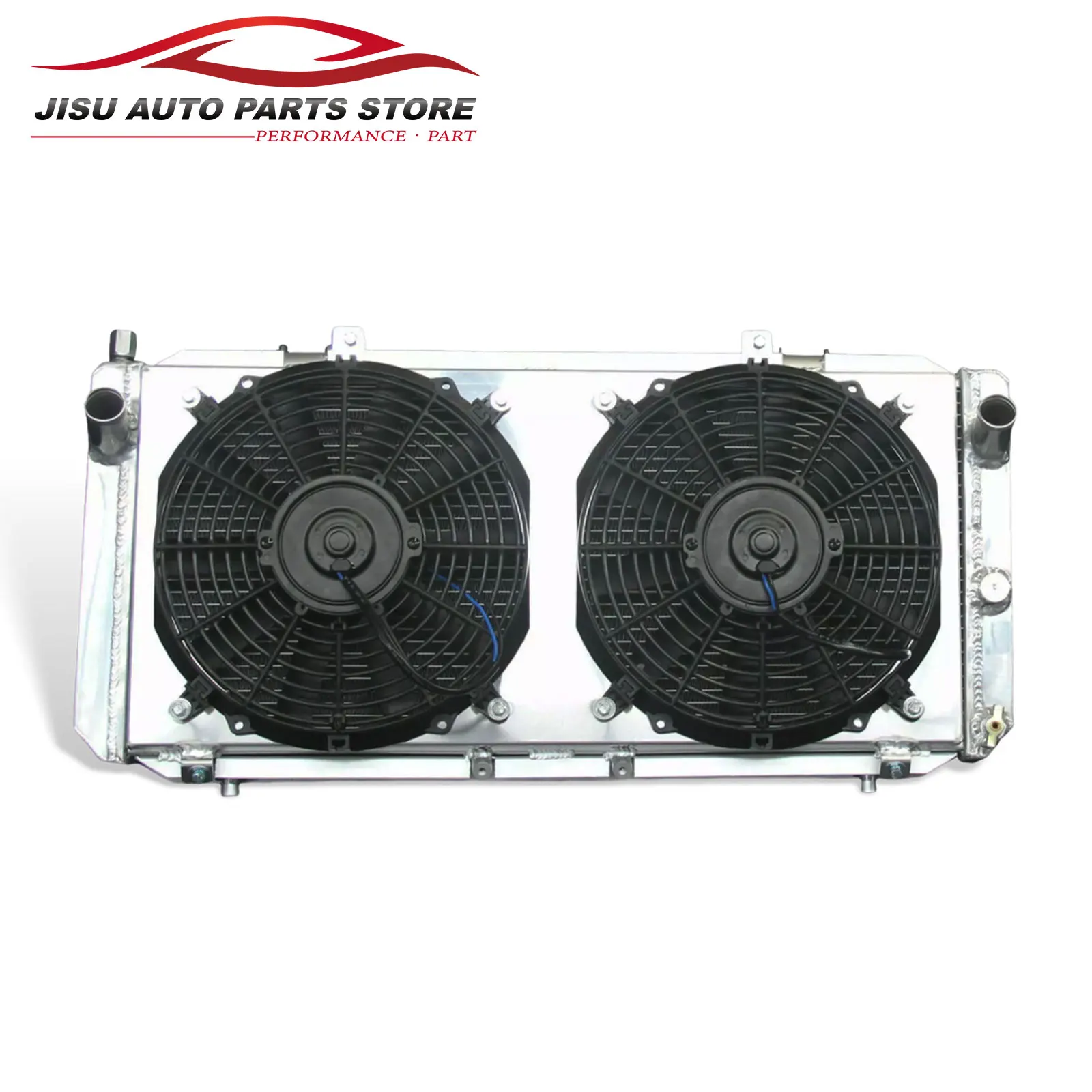 2 Row Aluminum Radiator+Fan Shroud For Toyota MR2 Turbo Coupe 2-Door 1991-1995 L4 MT