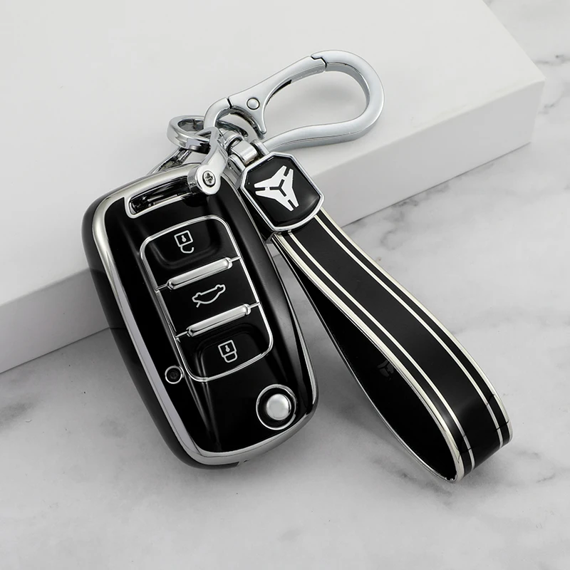 TPU Car Key Cover Case Bag Shell for Wuling HongGuang Macro Light S1 For Baojun 730 510 560 310 630 310W Accessories Keychain