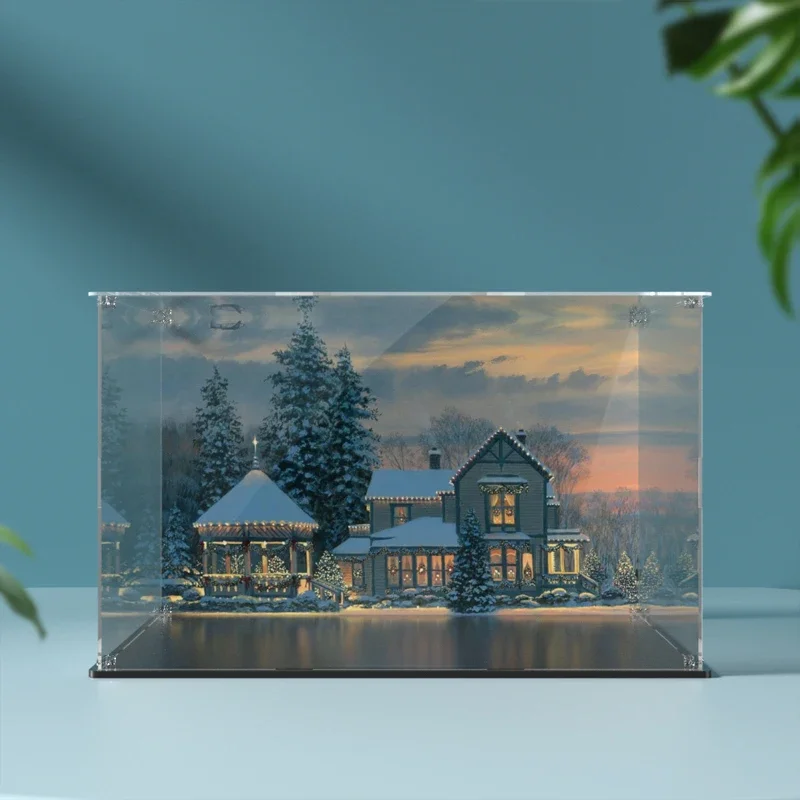 Boîte de présentation en acrylique 21330 pour Lego, vitrine anti-poussière transparente pour blocs de construction, boîte de rangement pour jouets et briques.