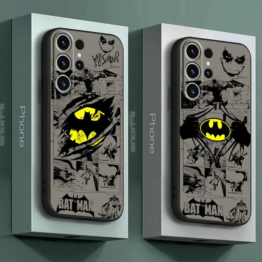 B-Batman Logo Phone Case for S21 S23 S22 S24 Plus S21 S22 S23 S24 Ultra S21 S23 S20 FE Matte