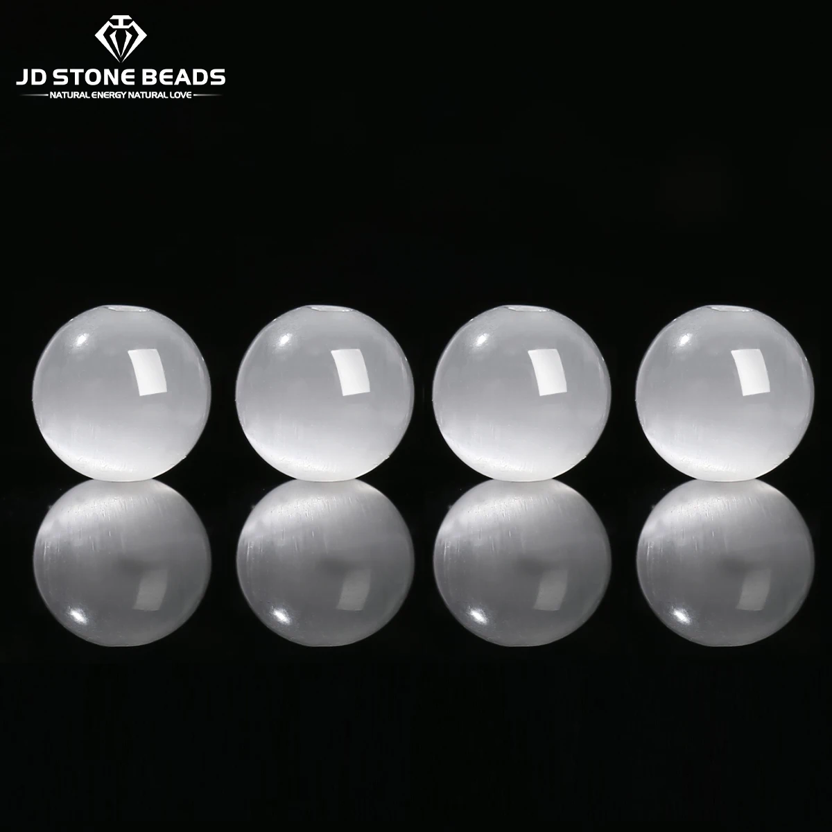 

10 шт./лот, натуральный белый камень «кошачий глаз», круглая свободная бусина-разделитель для изготовления ювелирных изделий, ожерелье, браслет, аксессуары