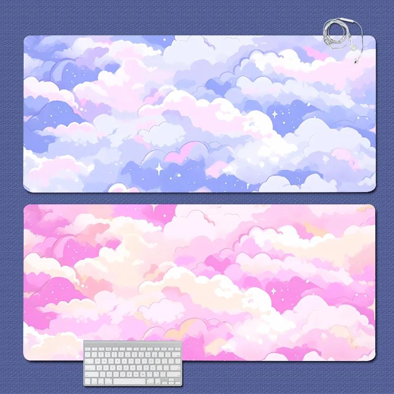 

Space Cloud Purple Sky Extended Mousepad Gaming Speed Keyboard Pads Desk Mat Office Mouse Pad Tapis de Souris 900x400mm