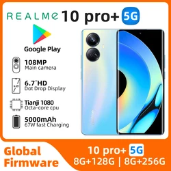 Realme 10 pro plus Android 5G Unlocked 6.7 inch  128GB/256GB All Colours in Good Condition Original used phone