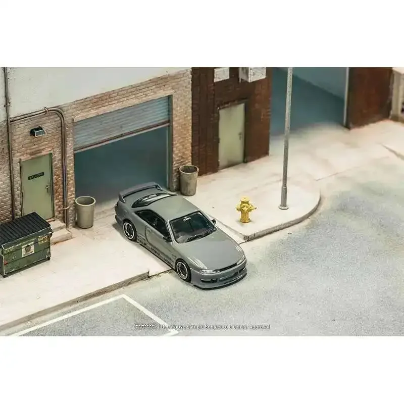TW 1:64 VERTEX Silvia S14 Grey Diecast Car Model Collection Toys Tarmac Works