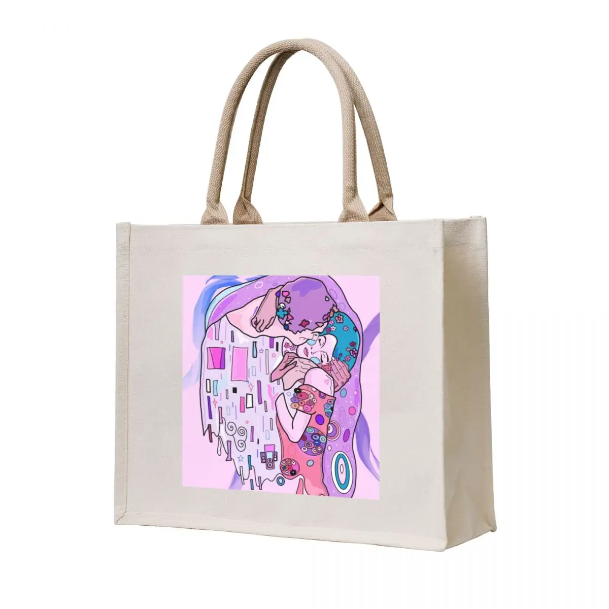 

THE KISS  Tote Bag large size bags custom bags Cloth bag hand bags