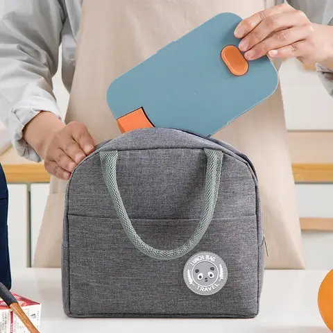 휴대용 절연 가방 방수 신선한 알루미늄 호일 도시락 상자 학생 도시락 가방 여행 홈 보관 가방