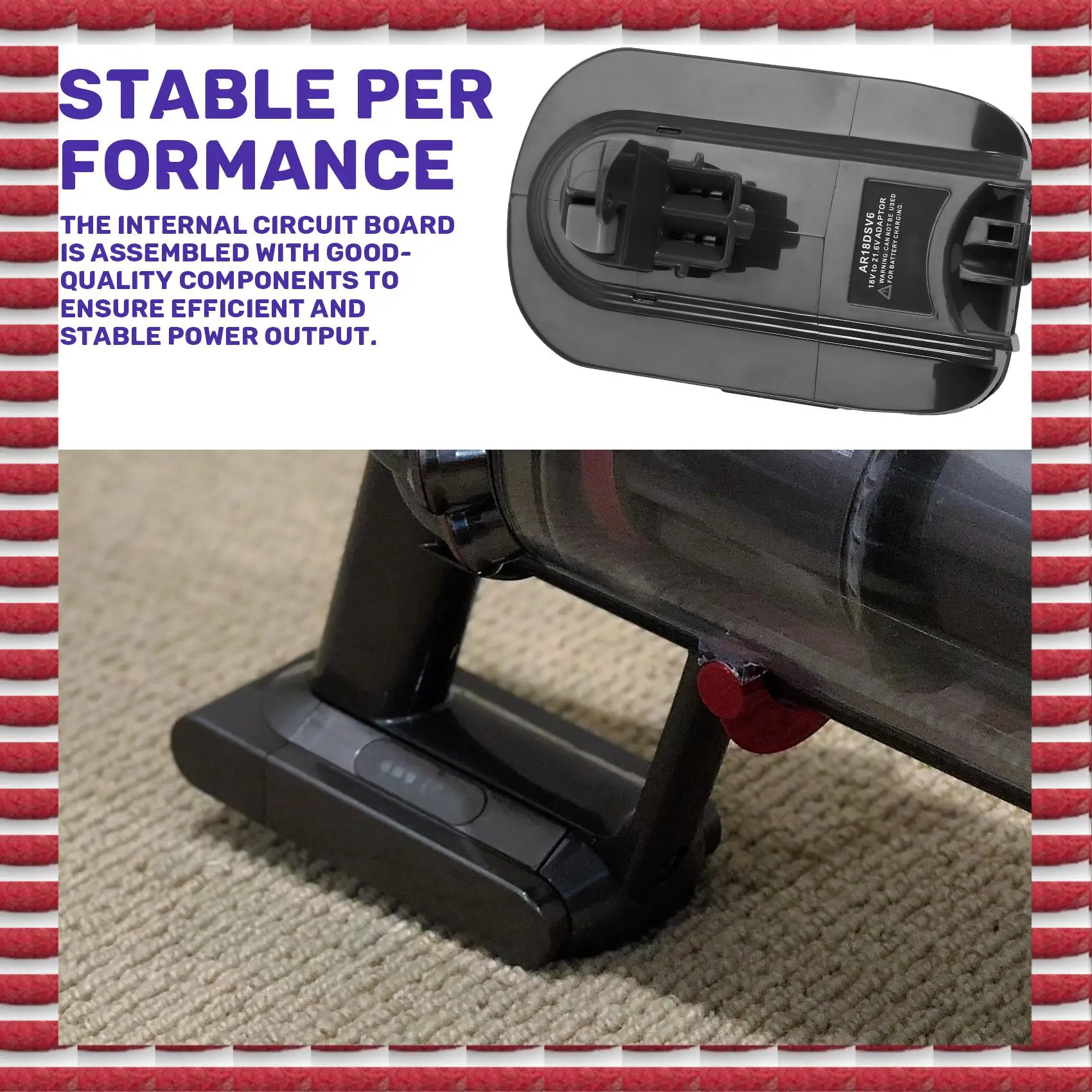 Adaptateur de remplacement A97G AR18DSV6 pour AEG RIDGID 18V pour adaptateur de batterie Li Dyson V6