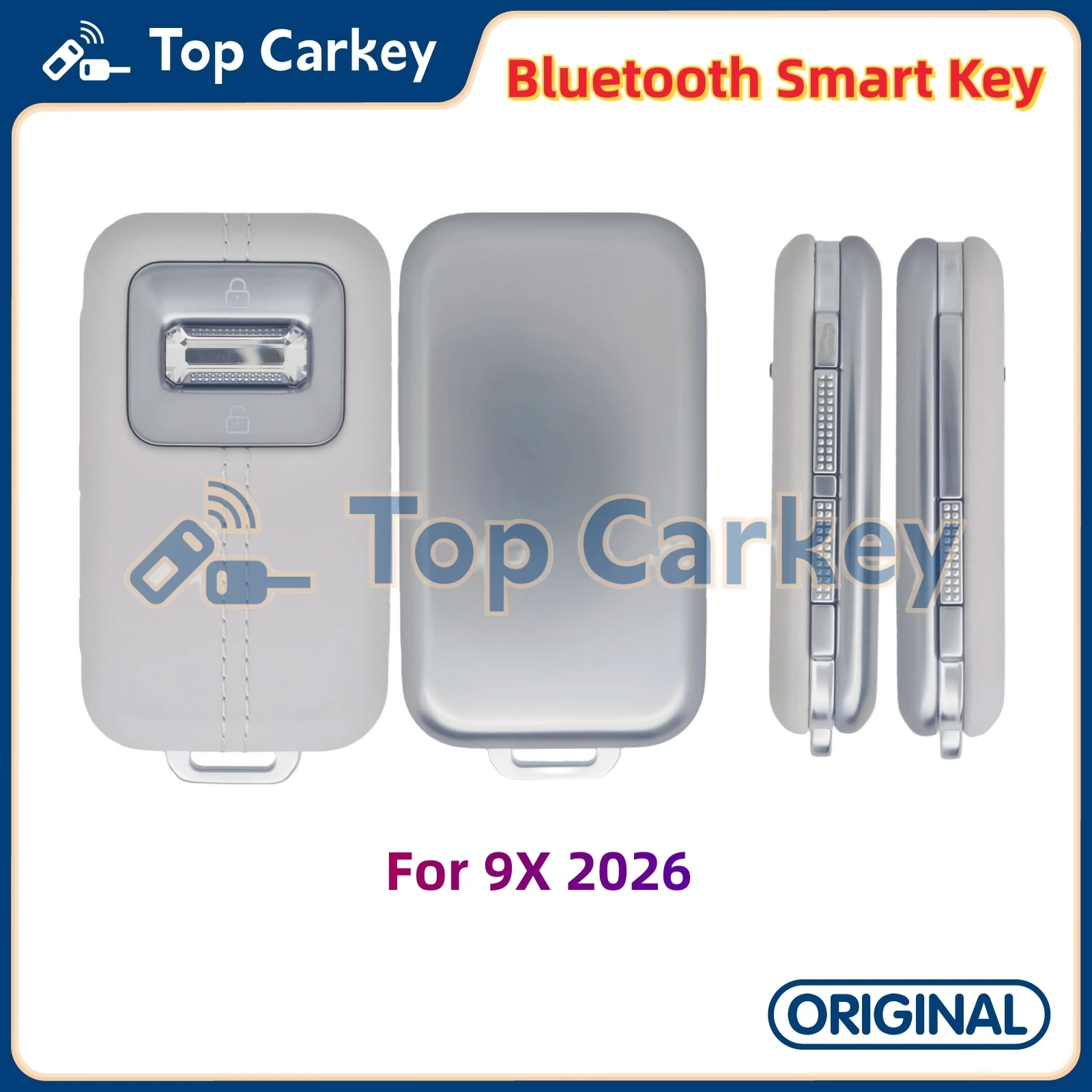 TopCarkey Original NFC Key Card and Bluetooth Smart Remote Key for ZEEKR 8X 9X