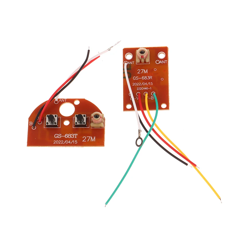 

2CH RC Remote Control 27MHz Circuit PCB Transmitter And Receiver Board Radio System For Car Truck Toy