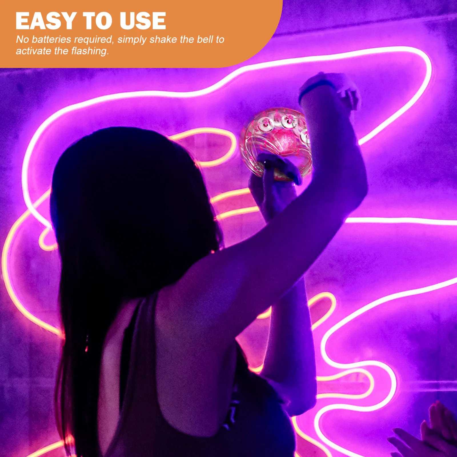 

2Pcs Light Up Tambourines Flashing Handheld Instrument Party Ktv Atmosphere Musical Toys Toys for Visually Light Up Tambourines