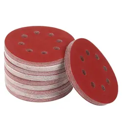 5 inch  125mm Sanding Discs 8 Hole Hook Loop Sandpaper 60Grit-1000Grit Sanding Paper Sanding Disc Abrasive Polishing Tools